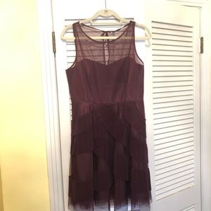 Lauren Conrad burgundy tulle dress NWT